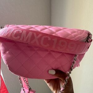 Steve Madden Pink Quilted Crossbody Bag